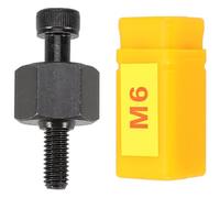 Beavorty Kit de Tuercas Remachables, Punta de Remachadora de Repuesto, Acero al Carbono y Plástico, Negro y Amarillo, con Caja de Almacenamiento, para Profesionales