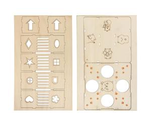 Beavorty Laberinto Juguete para Hámster y Pequeños Animales de Madera para Mantener Agilidad y Salud Física Túnel Interactivo Adecuado para Ejercicio y Diversión
