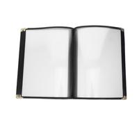 Beavorty Libro de Portadas de Menú Transparente A4 8 Páginas Pvc