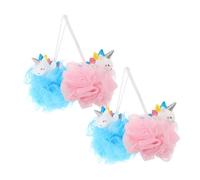 Beavorty Lindo Juego de Esponjas de Baño para Bebés Esponjas para Baño para Niños Y Niñas Exfoliantes Corporales con Unicornios