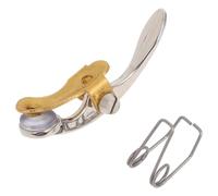 Beavorty Llave Watergate para Trompeta Tamaño Pequeño, Recubierta de Silicona Plateada, Componente de Drenaje Resistente, Accesorio de Montaje para Trompetas Estándar, Herramienta Portátil