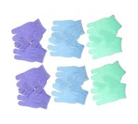 Beavorty Manoplas Exfoliantes de Nylon para Baño 12 Piezas, Suaves y Modernas para Eliminar Piel Muerta, Ideales para Ducha y Cuidado Corporal Unisex