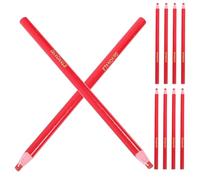 Beavorty Marcador de Tela Tiza de Sastre para Tela Lápices de Cera de Sastre 12 Pcs Rojo, Marcado Preciso y Rápido para Diseño de Moda y Patronaje