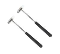 Beavorty Martillo Mini para Reparación De Relojes y Piezas Delicadas, Metálico Resistente Mango Suave, 2 Unidades, Herramienta Portátil para Taller Relojero y Uso Doméstico