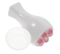 Beavorty Masajeador de Cuarzo Rosa Rodillo Facial Portátil de Mano Bola Giratoria para Reducir Hinchazón y Tensión Muscular Herramienta de Masaje para Viajes y Cuidado de Piel Oficina