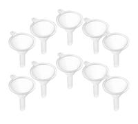 Beavorty Mini Embudos de Plástico 10 Unidades, Pequeños para Líquidos, para Botellas de Aceite, Perfume y Cosméticos, Tamaño Compacto para Viajes y Uso en Cocina