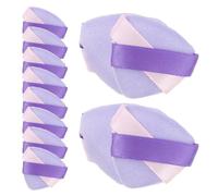 Beavorty Mini Esponja Triangular de Terciopelo Azul para Polvos Faciales Borla Doble Cinta 20 Unidades Aplicador de Maquillaje Profesional para Retoques y Difuminar Viaje