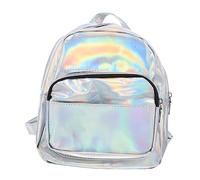 Beavorty Mochila Antirrobo Bolsa De Viaje De Moda Mochila Brillante Mochila Informal Mochila De Unicornio Plata