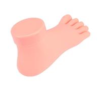 Beavorty Modelo de Práctica de Uñas de Pie Derecho Color Beige en Gel de Sílice Buena Elasticidad y Tacto Real para Entrenamiento de Manicura para Niñas y Mujeres