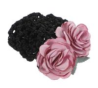 Beavorty Moño de Flores para El Pelo Coletero para Mujer Accesorios para El Pelo para Mujer Redecilla para El Pelo para Niña