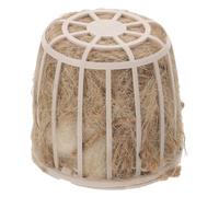 Beavorty Nido de Cría para Loros Soporte y Texturas Estimulantes, Juguete para Anidación y Eclosión en Jaulas, Diseño Hueco y Resistente Mezcla de Fibras Naturales, Adecuado para Aves