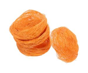 Beavorty Nidos Falsos de Pájaro Tejidos de Cáñamo 7 CM para Manualidades y Suministros para Gallineros, Mini Nidos para Pájaros Pequeños en Decoración de Jardín, Pack de 4