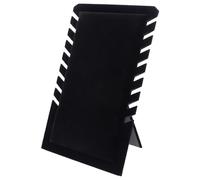 Beavorty Organizador de Joyas Multifuncional de Terciopelo Negro Soporte para Collares y Pulseras, Estante Resistente para Exhibición en Mostrador de Hogar