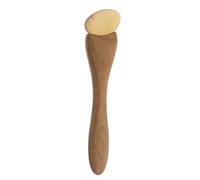 Beavorty Palo de Masaje Facial de Sándalo Verde Natural, Raspador de Cuerno para Acupresión Ocular, Herramienta Gua Sha para Contorno Facial y Relajación, Tamaño Compacto para Cuidado