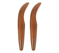 Beavorty Palos de Masaje de Madera Clara para Acupuntura y Gua Sha, 2 Unidades, Herramienta de Masaje para Puntos de Acupuntura, Instrumento Compacto para Desguace y Relajación Corporal