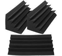 Beavorty Paneles de Aislamiento Acústico de Alta Densidad 12x12x30 Cm 3 Unidades, Trampas de Graves de Esquina Ignífugas para Paredes, Absorbente de Sonido para Cine, Ktv y Estudio