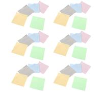 Beavorty Paños de Microfibra para Gafas 100 Unidades 8x8 Cm Color Verde Amarillo Rosa Azul Gris, Paño Reutilizable Suave para Limpieza de Lentes, Pantallas y Cámaras, Toallitas Limpiadoras