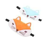 Beavorty Paquete De 2 Fundas Suaves Para Dormir Para Niños Y Niñas Adultos A Prueba De Luz Para Ojos Hinchados Bandas Elásticas Con Dibujos De Animales Para Dormir.