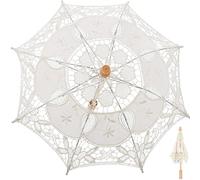 Beavorty Paraguas De Flores De Encaje Paraguas Decorativos De Boda Vintage para Fotografía De Actuación El Escenario De Boda