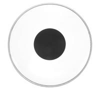 Beavorty Parche Transparente y Anillo de Armónicos de 10 Pulgadas con Punto Reforzado Plástico Duradero para Batería Adecuado para Ensayos y Sesiones de Práctica