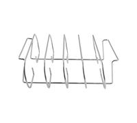 Beavorty Parrilla Portátil para Barbacoa de Costillas de Acero Inoxidable | Ligera, Aire Envolvente y Absorción Rápida del Calor, para Picnic y Hogar, Color Plata