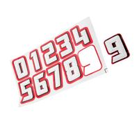 Beavorty Pegatinas Adhesivas Numéricas Reflectantes para Cascos Deportivos, Números Grandes 0-9 de 10 Cm, Juego para Casco de Fútbol Juvenil y Hockey, Aptas para Entrenamientos