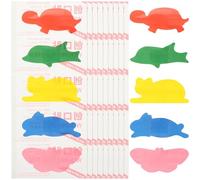 Beavorty Pegatinas Creativas para Heridas para Niños Parches Hemostáticos Transpirables, Adhesivos de Tela No Tejida en Varios Colores, 120 Unidades en 4 Cajas