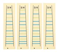 Beavorty Pegatinas Prácticas para Diapasón de Violín 3/4, Adhesivas de Papel Transparente, 4 Unidades, Marcadores de Posición de Dedos para Principiantes en Aprendizaje Musical