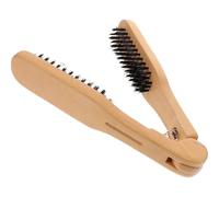 Beavorty Peine De Madera Cerdas De Para Cabello Cepillo Rectificador Manual Para Cabello Lacio y Para Khaki