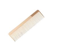 Beavorty Peine de Peluquería de Metal Portátil Dorado 1 Unidad Tamaño Compacto Peinado Profesional para Cuidado del Cabello Salón y Uso Personal