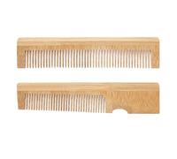 Beavorty Peine Para Barba 2 Uds. Peine De Bolsillo Con Finos Peine Para Bigote Peine Para El Cabello Peine De Bambú Accesorio Para Peine Para Hombre