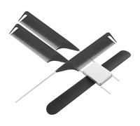 Beavorty Peine para Peinado Profesional, Pulsera Soporte para Alfileres y Pinzas, Set de 4 Piezas Negro, Adecuado para Peluquería y Corte de Cabello, Accesorios Pelo Mujer