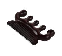 Beavorty Peine para Separar El Cabello Cepillo de Madera para El Cuero Cabelludo Cepillo de Madera de Sándalo para El Hombro Herramienta de Cuidado del Cabello de Doble Uso