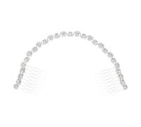 Beavorty Peineta de Cadena de Cristal Accesorio Elegante para El Cabello de Boda para Novias Y Damas