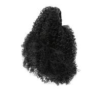 Beavorty Peluca Afro Corta y Rizada Extensiones De Cabello Hecha De Alambre De Alta Temperatura Natural y Cómoda