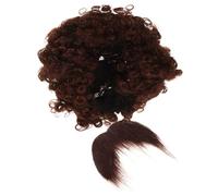 Beavorty Peluca Afro Para Cosplay Barba Postiza De Hombre Tocado De Fiesta Accesorio De Escenario Barba Pirata Para Actuaciones De Personajes