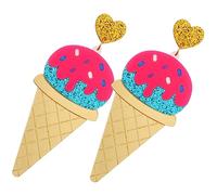 Beavorty Pendientes De Helado Para Mujer Creativos y Bonitos Joyas Orejas Para Niñas Adolescentes Moda Divertida y Estética