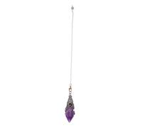 Beavorty Péndulo De Cuarzo Con Adorno Espiritual De Colgante De Cristal Colgante De Péndulo De Radiestesia Decoración De Piedra De Cristal