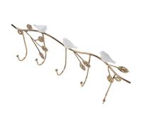 Beavorty Perchero de Pared Metálico con Diseño de Pájaro Volador, Gancho Decorativo en Color Claro para Llaves y Abrigos, Diseño Multifuncional para Pasillo, Dormitorio y Sala de Estar,