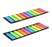 Beavorty Pestañas de Índice Adhesivas Pet Fluorescentes, 2 Juegos de 10 Colores (punta Flecha Colores Macaron), Marcadores para Libros y Notas, Útiles Escolares Oficina, Autoadhesivas