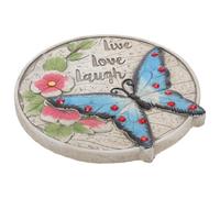 Beavorty Piedra Decorativa para Jardín de Cemento Resistente Piedra Redonda Grande para Césped y Patio Accesorio de Diseño de Jardín Adecuado para Pasarelas Exteriores