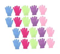 Beavorty Piezas Guantes De Baño Mitones Infantiles Depurador Exfoliante Corporal De Baño Guantes Mitones Naturales Accesorio Para El Cuidado Del Cuerpo Limpiador Titulares Dedo Nylon