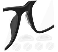 Beavorty Piezas Nasales para Gafas Antideslizantes, 5 Pares de Almohadillas de Silicona para Puente Nasal, Ideales para Gafas de Seguridad y Uso Prolongado