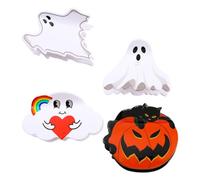 Beavorty Pinza Pequeña Para Cabello Grueso 4 Unidades Diseño De Pumpkin Ghost Accesorio De Halloween