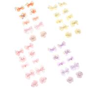 Beavorty Pinzas para Pelo Niña Lazo Adorable, Pack de 40 Piezas, Fáciles de Usar y Completamente Forradas, Ideales para Peinado Diario y Eventos Familiares