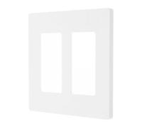 Beavorty Placa de Pared Doble para Interruptor y Tomacorriente, Cubierta de Color Claro sin Tornillos, Diseño Estrecho y Duradero para Instalación en Electricidad y Mejoras del Hogar