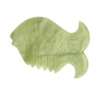 Beavorty Placa de Raspado de Jade Natural Ergonómica Herramienta de Masaje Multiusos para Rostro Cuero Cabelludo Y Cuerpo Herramienta Guasha de Jade