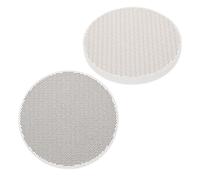 Beavorty Placa de Soldadura para Joyería Grande 2 Piezas, Ladrillo Refractario de Panal Redondo Resistente al Calor, Panel para Fundición y Fabricación de Joyas, Herramienta para Soldar