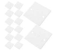 Beavorty Placas de Cubierta para Interruptores Tipo 86 Orificio, 20 Unidades white Resistentes al Agua, de Plástico Duradero para Cajas Eléctricas, Instalación Rápida para Espacios