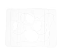 Beavorty Plantillas de Acolchado Acrílico Transparentes 3 Piezas Diseño de Libélula, Huella y Hueso, Regla para Máquina de Coser, Movimiento Libre para Patchwork y Costura Doméstica